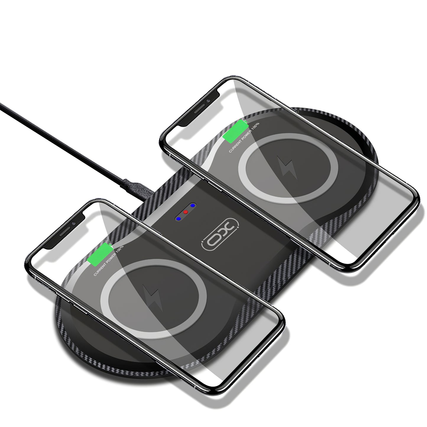 Carregador de rede sem fios XO Design WX026, 20W, 1.1A, preto