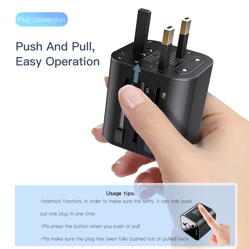 Adaptador de Rede Yesido MC09 Travel, Preto