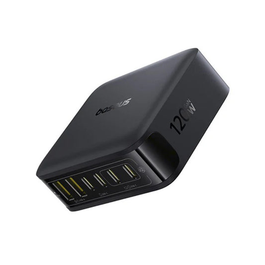 Carregador Estação Baseus EnerFill FH21, 120W, 3.25A, 2 x USB-A - 4 x USB-C, Preto E0120T00