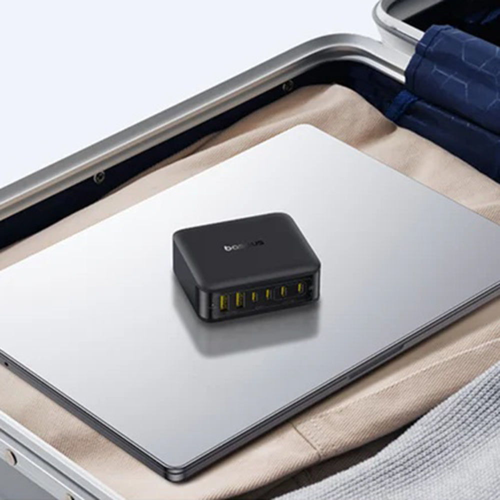Carregador Estação Baseus EnerFill FH21, 120W, 3.25A, 2 x USB-A - 4 x USB-C, Preto E0120T00