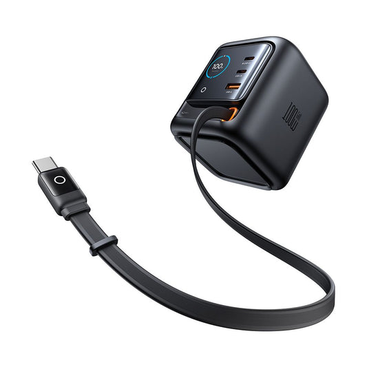 Carregador Estação com Cabo USB-C Mcdodo FreeGo CH-1391 Display, 100W, 5A, 1 x USB-A - 2 x USB-C, Preto
