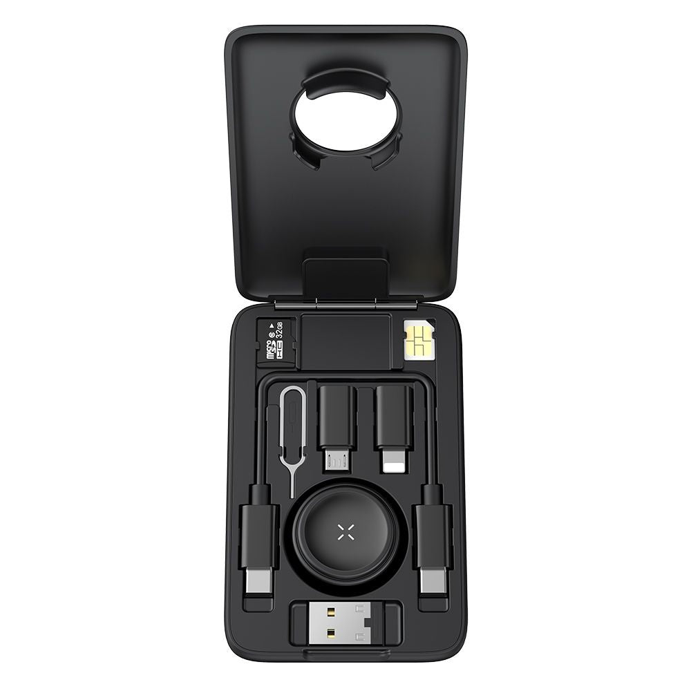 Carregador Wireless com Organizador McDodo CH-2440 8em1 para Apple Watch Series, Preto