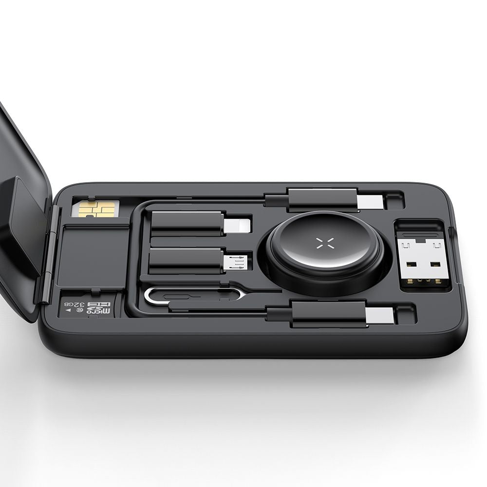 Carregador Wireless com Organizador McDodo CH-2440 8em1 para Apple Watch Series, Preto
