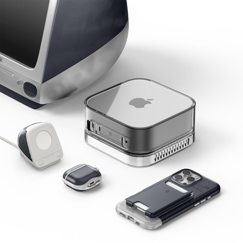 Suporte Spigen C1 Classic para Carregador Wireless Apple Watch Series, Cinza AMP09340