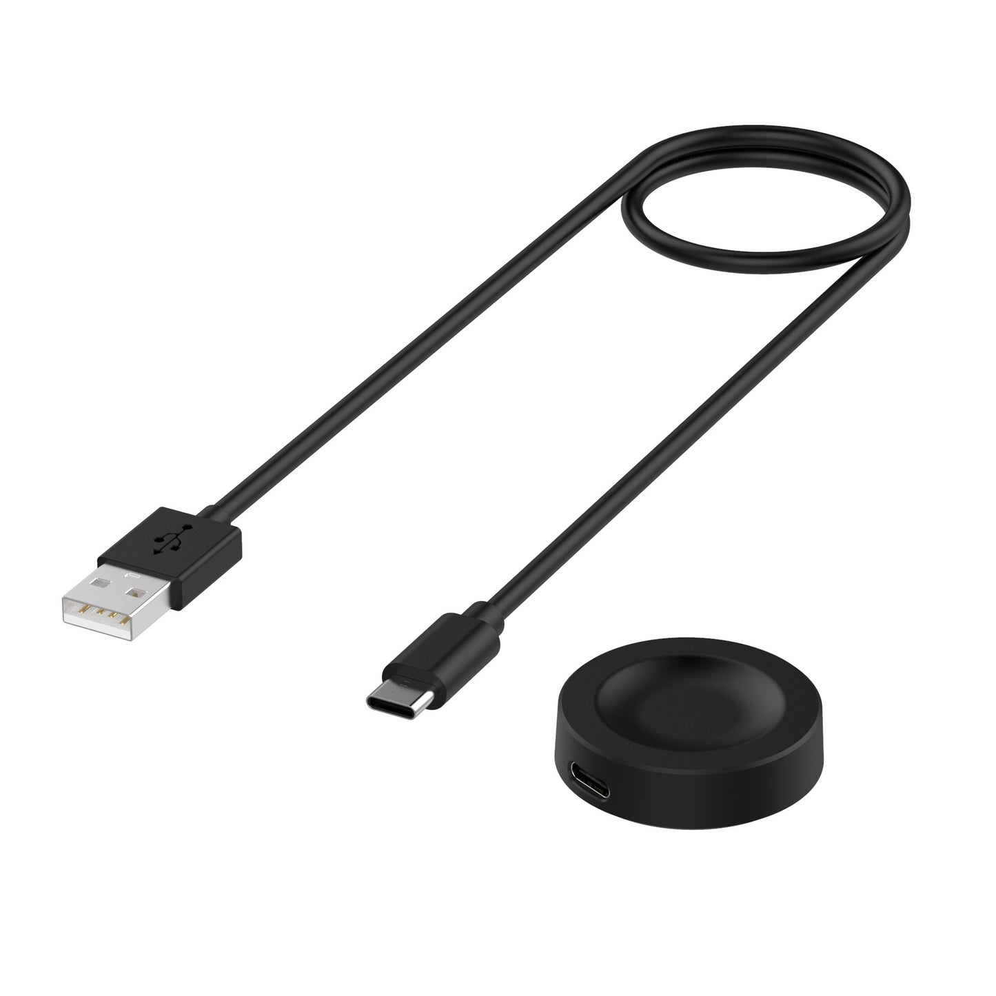 Carregador Wireless Techsuit THC2 para Honor Watch / Huawei Watch Series, USB-A, Preto
