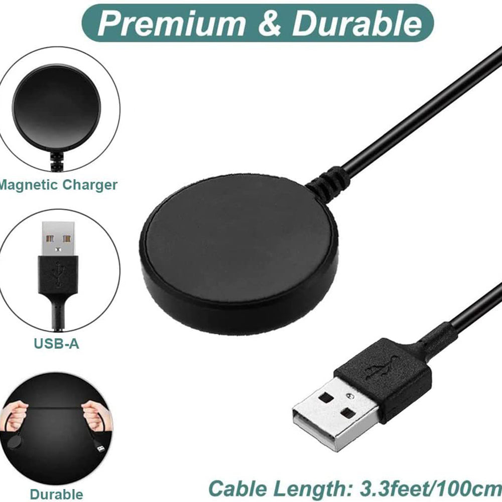 Carregador Wireless Techsuit TSC12 para Samsung Galaxy Watch Series, USB-A, Preto