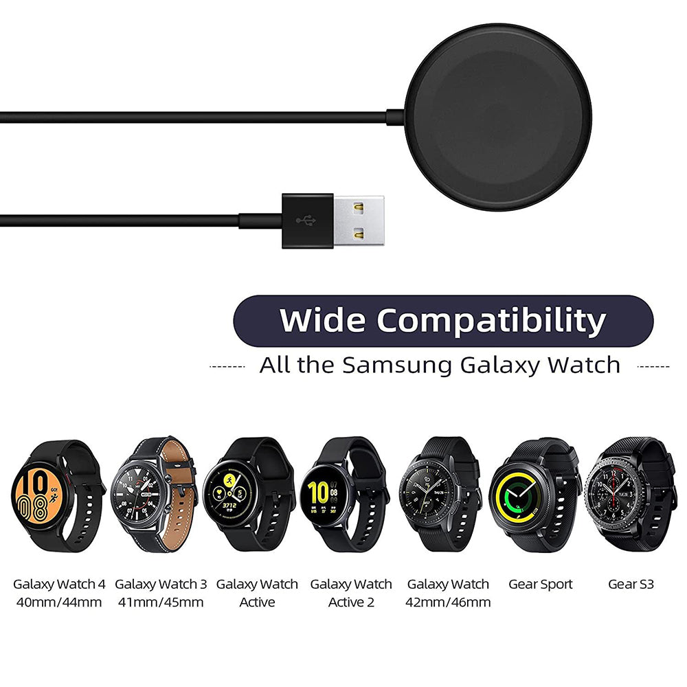 Carregador Wireless Techsuit TSC12 para Samsung Galaxy Watch Series, USB-A, Preto