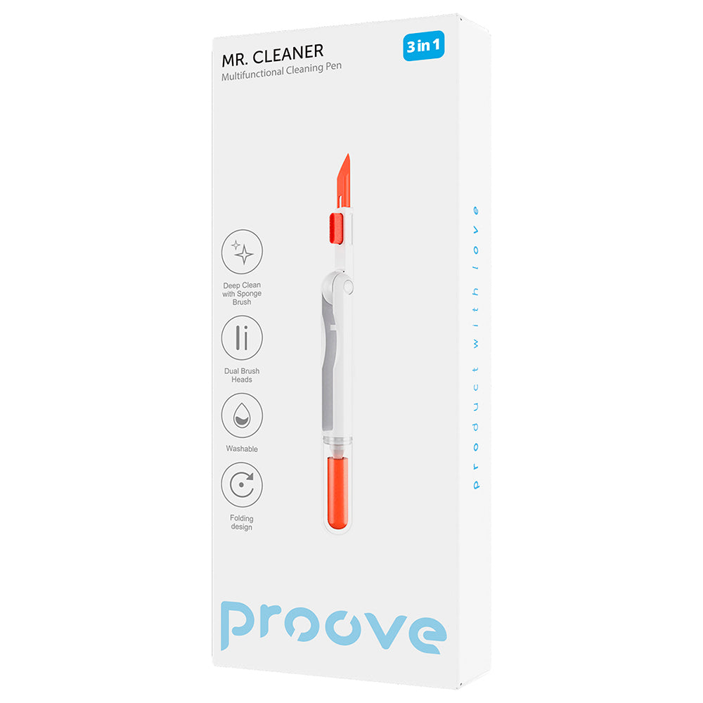 Instrumento de Limpeza Proove Mr.Cleaner, 3 em 1, Branco