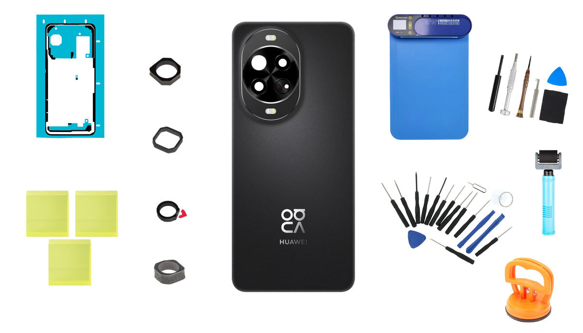 Kit Tampa de Bateria Huawei nova 14 Pro Preto Service Pack e Ferramentas de Serviço Dedicadas