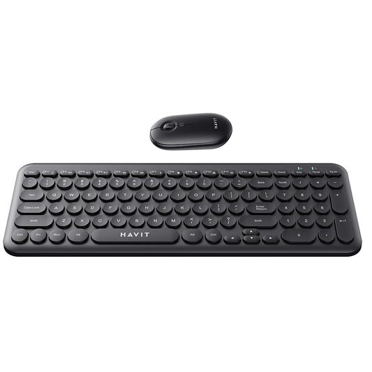HAVIT Wireless Keyboard and Mouse Kit, Black
