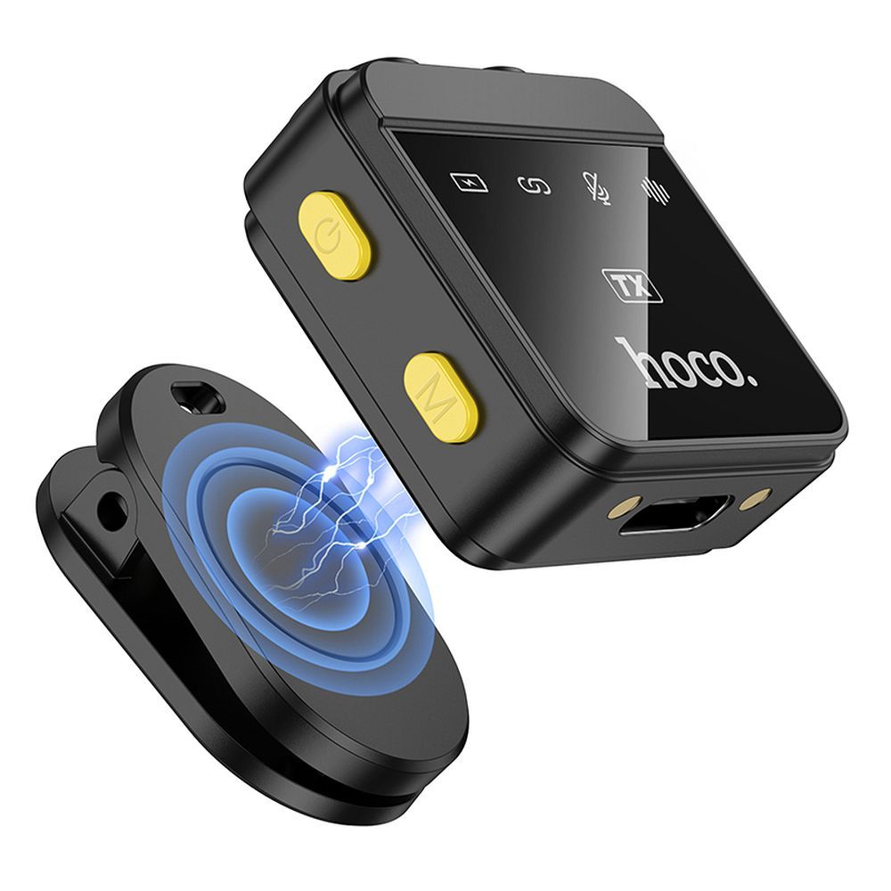 Lavalier HOCO L17, USB-C / Lightning, Conjunto de 2 Peças, Preto