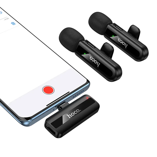 Lavaliera HOCO L20A, USB-C / Lightning, Conjunto de 2 peças, Preta