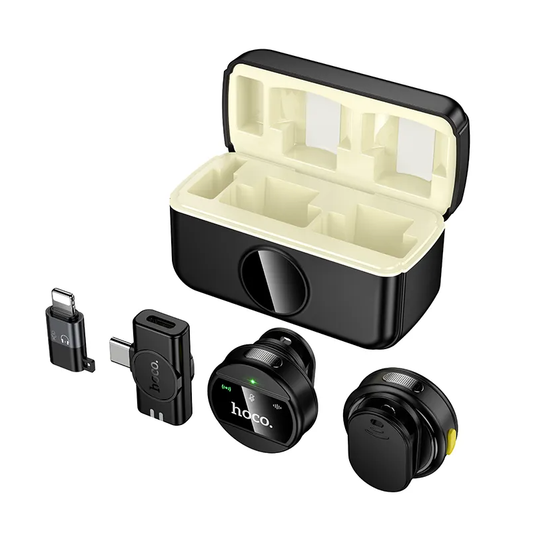 Lavalier HOCO L22, USB-C / Lightning, Conjunto de 2 peças, Preto