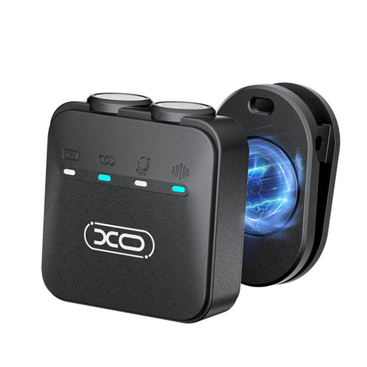 Lavalier XO Design MC15 Dual, USB-C / Lightning, Conjunto de 2 unidades, Preto