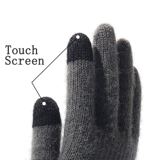 Luvas de Inverno Táteis para Homem Techsuit ST0013, Tamanho 22cm, Castanho