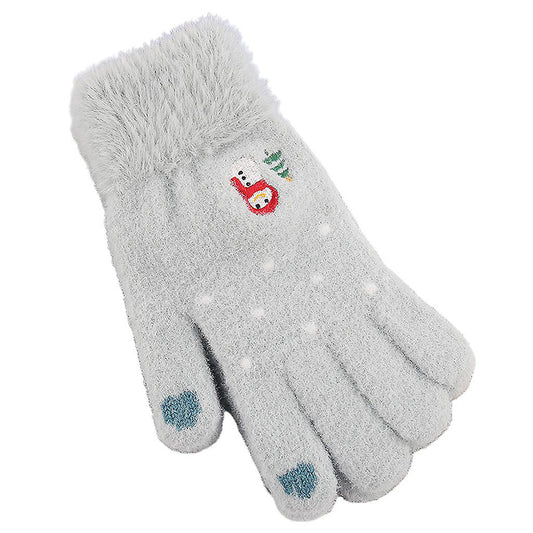 Luvas de Inverno Táteis Senhora Techsuit ST0011, Tamanho 17cm, Azuis