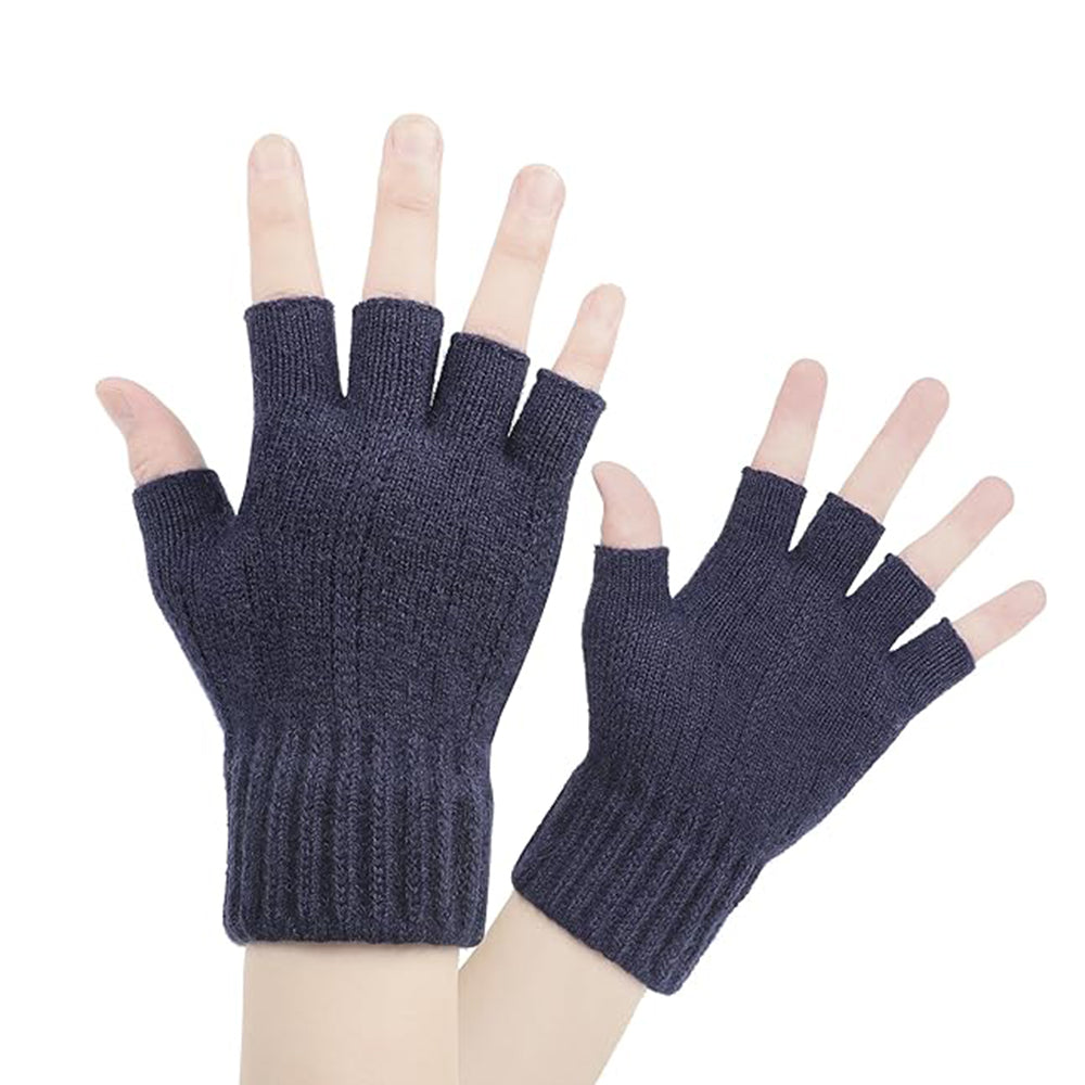 Luvas de Inverno Táteis Senhora Techsuit ST0014, Tamanho 17cm, Azul Marinho