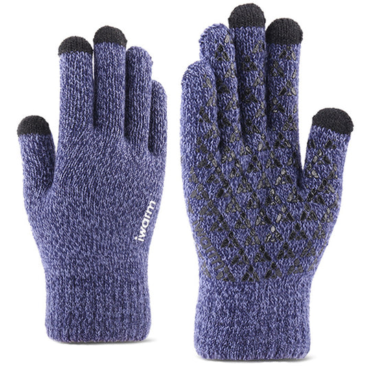 Luvas de Inverno Táteis Iwarm ST0018, Tamanho 23cm, Azuis