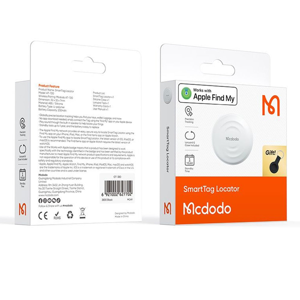 McDodo SmartTag AT-7200 para iOS Series, Branco