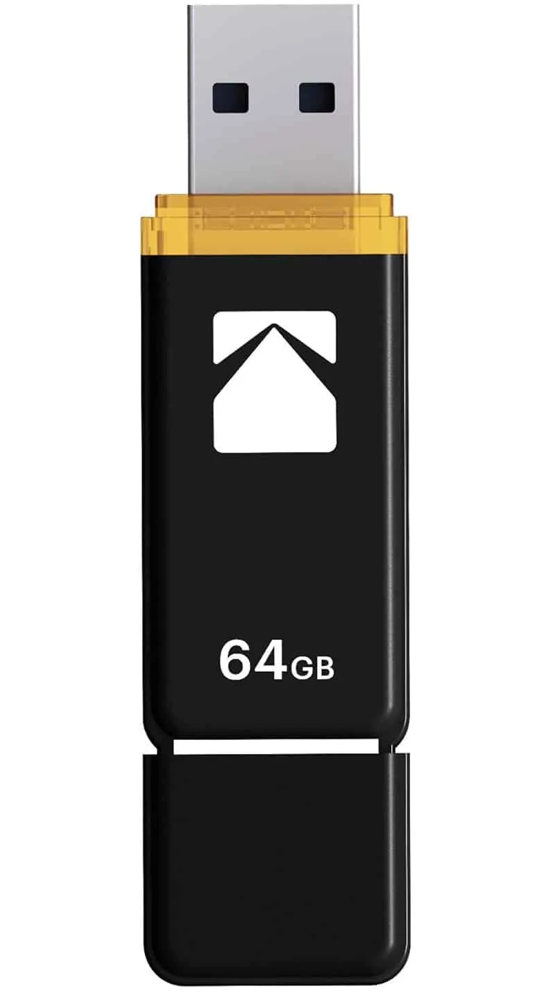 Memória Externa USB-A 3.2 Kodak K103, 64Gb EKMMD64GK103
