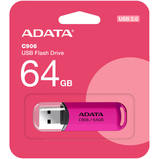 Memória externa USB-A Adata C906, 64Gb AC906-64G-RPP