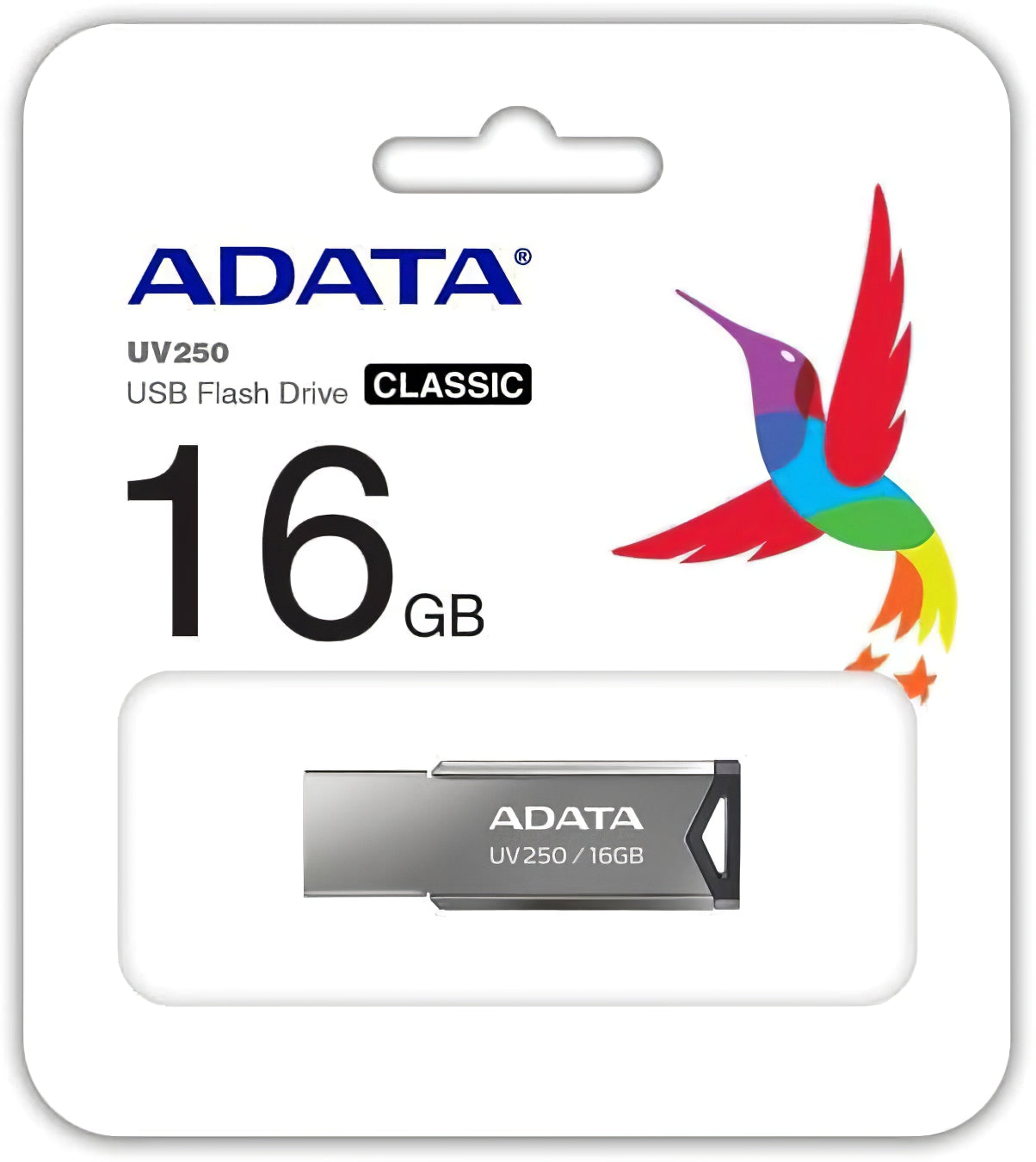 Memória externa USB-A Adata UV250, 16Gb AUV250-16G-RBK AUV250-16G-RBK