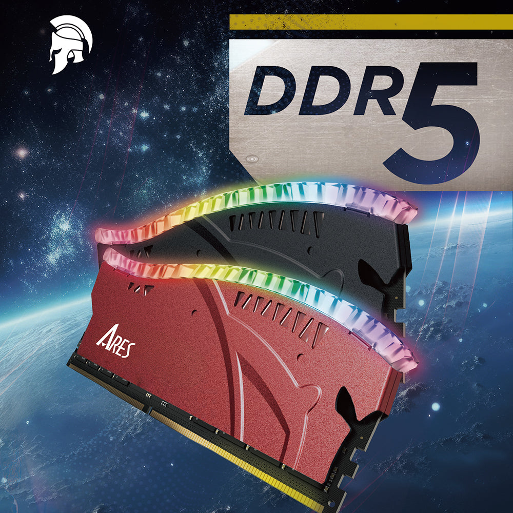 Memória RAM Dato Ares Armor Lite, DDR5, RGB, 32GB, 6000Mhz, Cinza ARB32G5G60