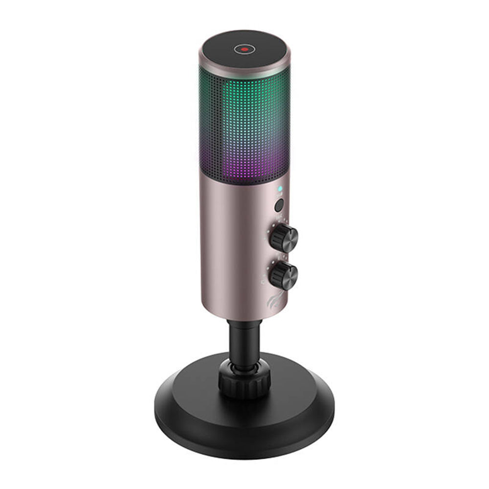 Microfone Gaming HAVIT GK61, RGB, USB-C, Cinzento
