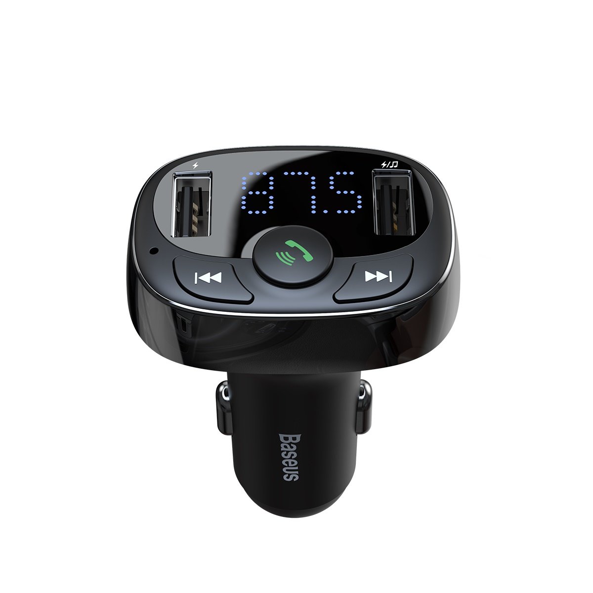 Modulador FM Bluetooth Baseus S-09A, 2 x USB-A - 1 x microSD CCMT000001