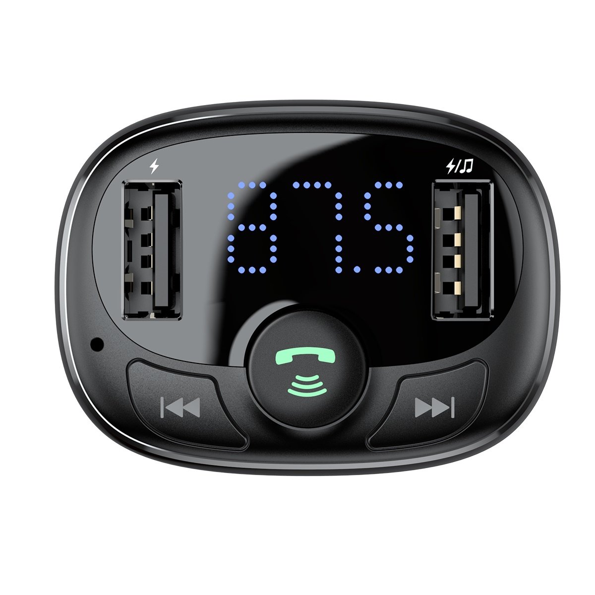 Modulador FM Bluetooth Baseus S-09A, 2 x USB-A - 1 x microSD CCMT000001