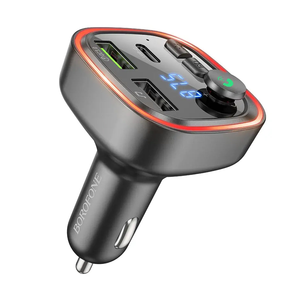 FM Bluetooth Modulator Borofone BC48, 2 x USB-A - 1 x USB-C - 1 x microSD