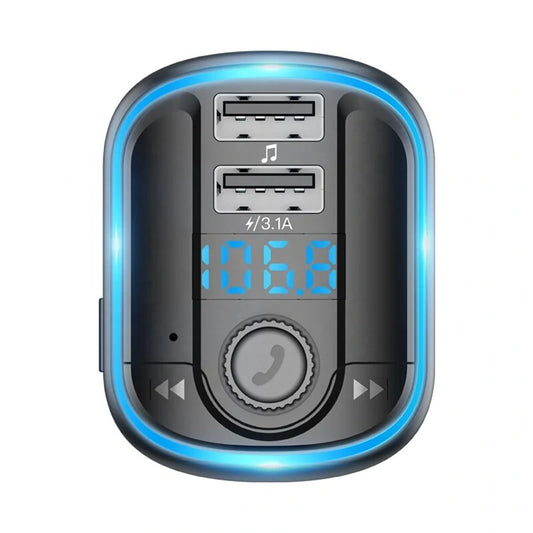 Modulador FM Bluetooth Yesido Y44, 2 x USB-A - 1 x microSD