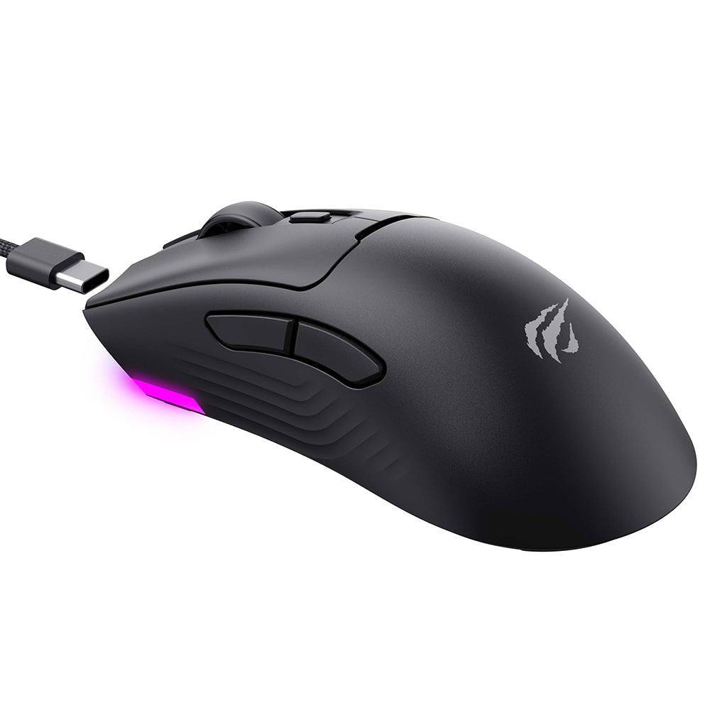 Wireless Gaming Mouse HAVIT MS966WB, 800DPI - 10000DPI, BT / Wi-Fi / Wired, Black