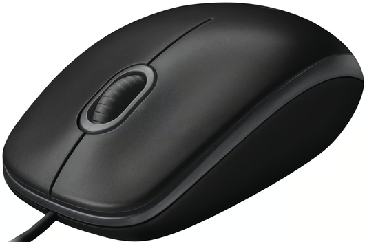 Mouse Wired USB Logitech B100, 1000DPI, Preto 910-003357