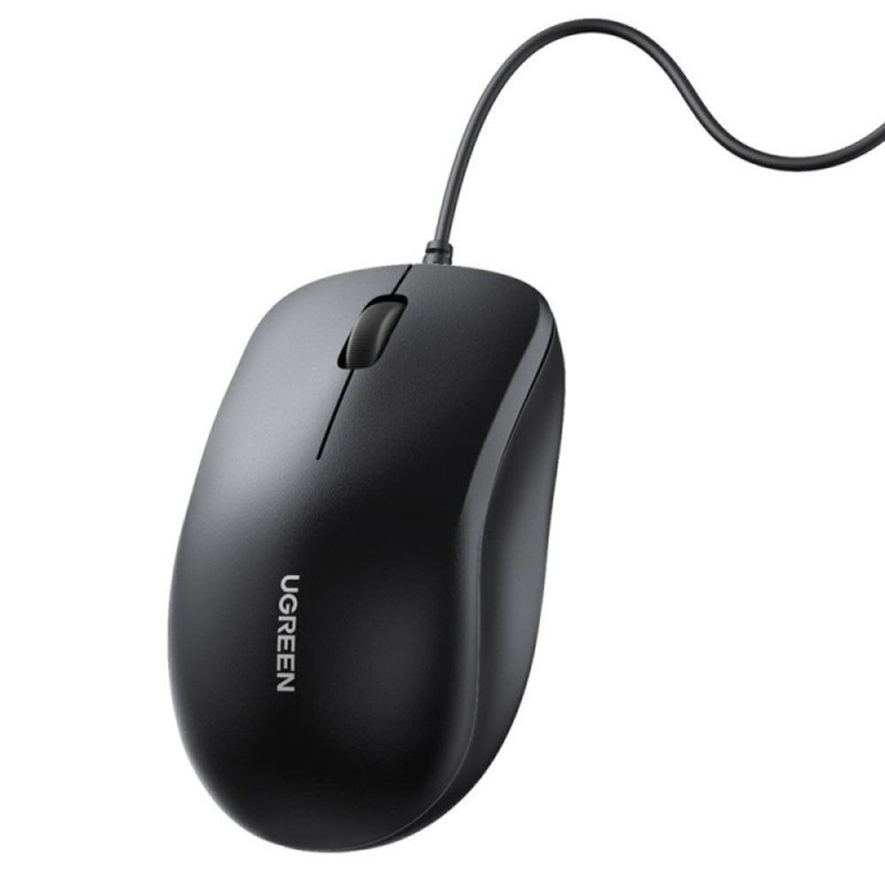 Mouse Wired USB UGREEN MU007, 1200DPI, 1.5m, Preto