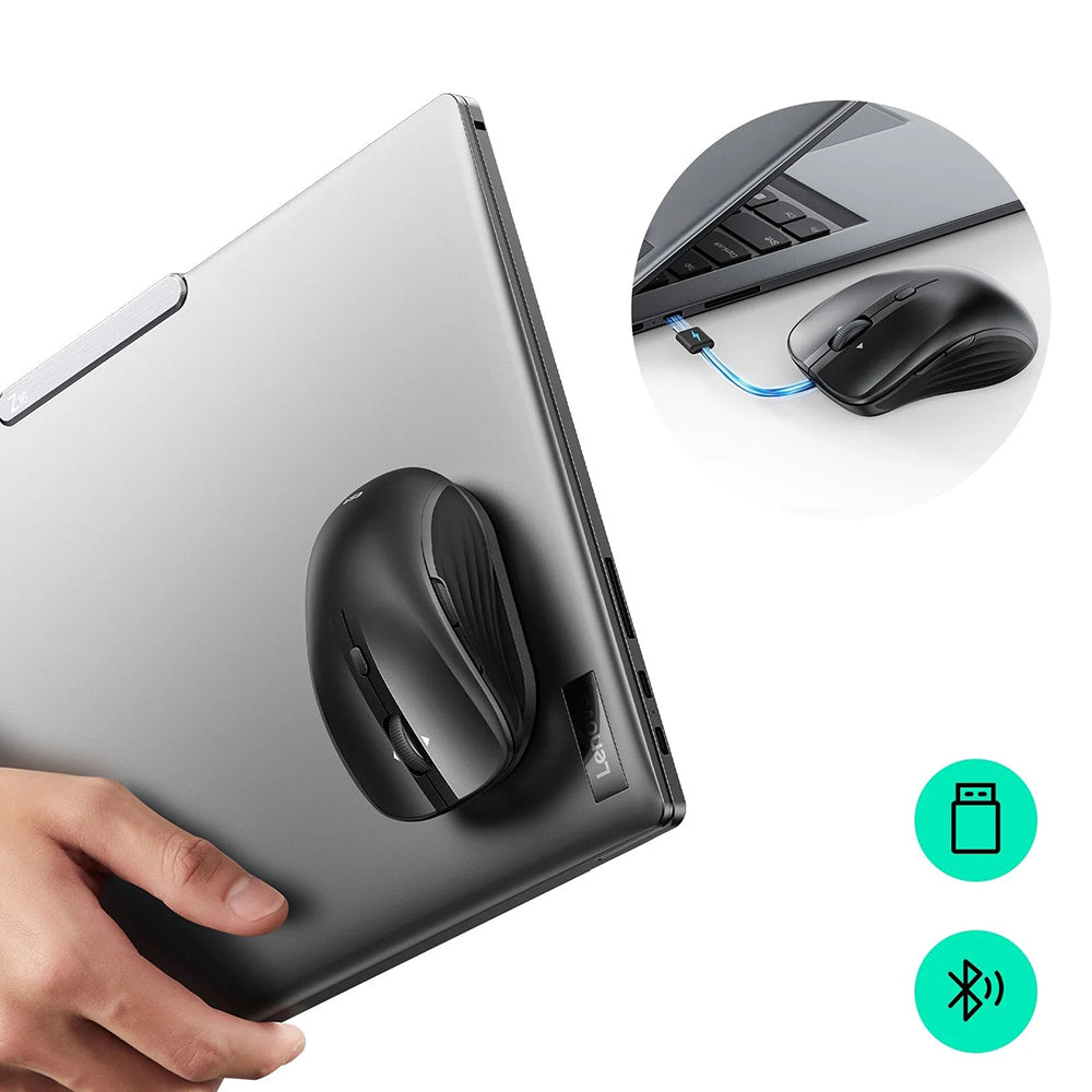 Mouse Wireless ESR MagMouse, 800DPI - 4800DPI, BT / Wi-Fi, Preto