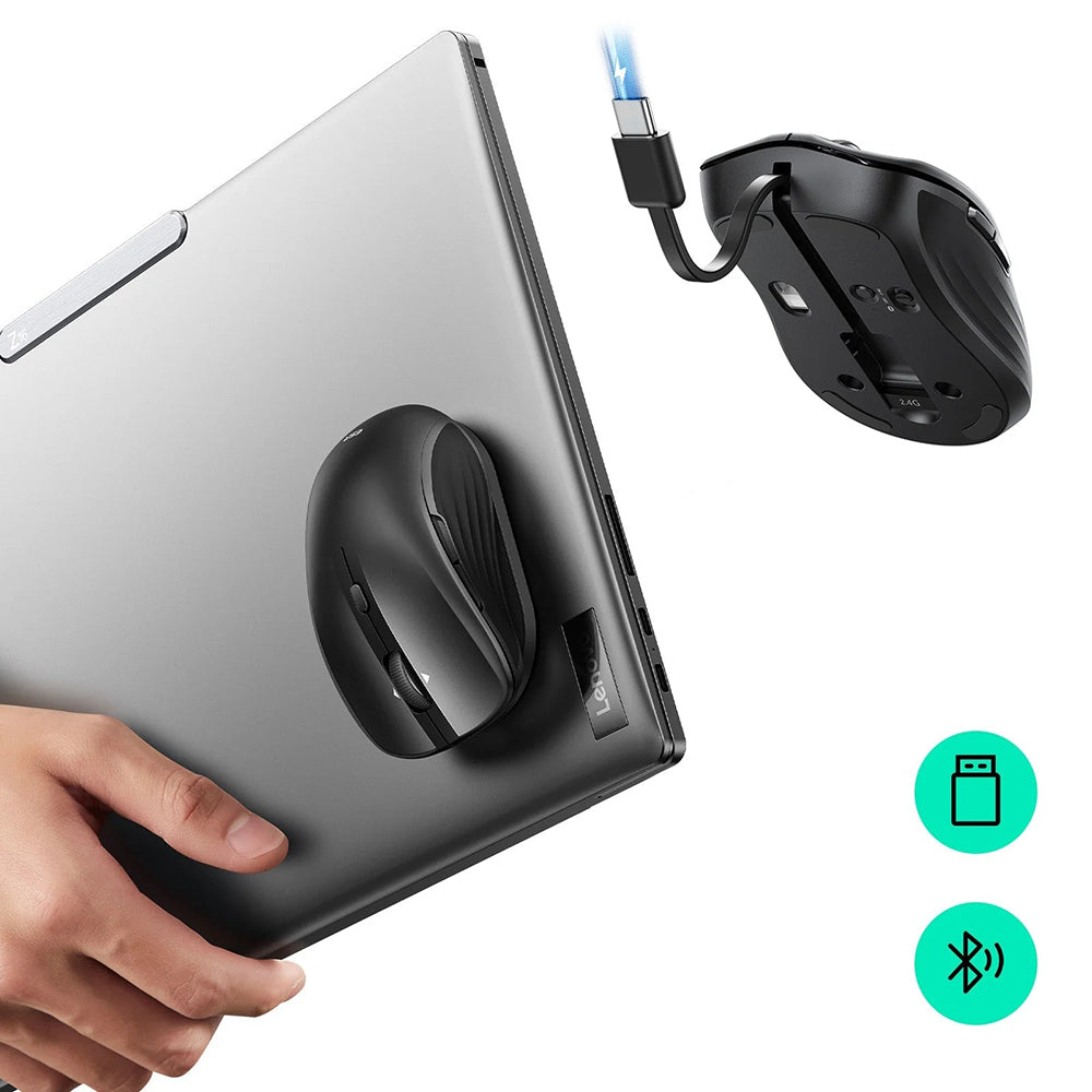 Mouse Wireless ESR MagMouse, 800DPI - 4800DPI, BT / Wi-Fi, Preto