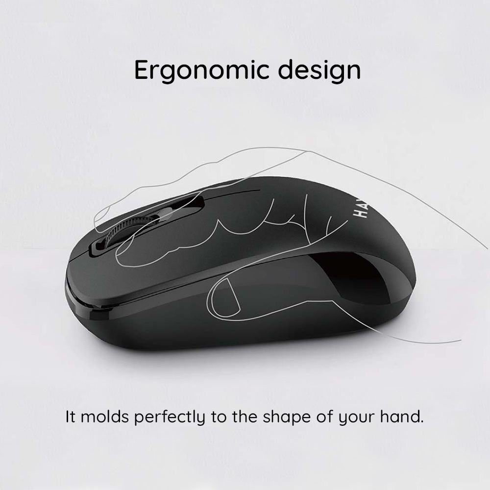 Mouse Wireless HAVIT MS626GT, 1200DPI, Preto