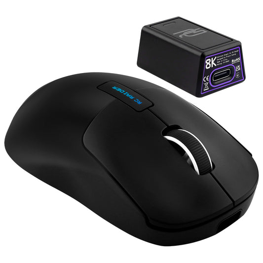 Mouse Wireless Proove RC Raider 8K, 800DPI - 32000DPI, BT / Wi-Fi / Com fio, Preto WMRR00122001