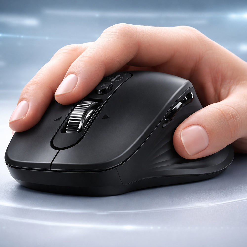 Mouse Wireless UGREEN M752 (75498B), 5000DPI, BT / Wi-Fi, Preto