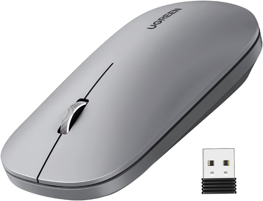 Rato sem fios UGREEN MU001, 4000DPI, Cinzento