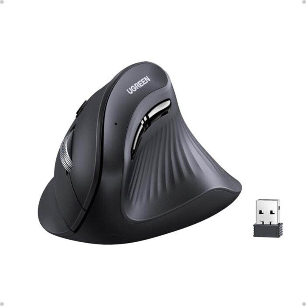 Rato Sem Fios UGREEN MU008, 4000DPI, BT / Wi-Fi, Preto