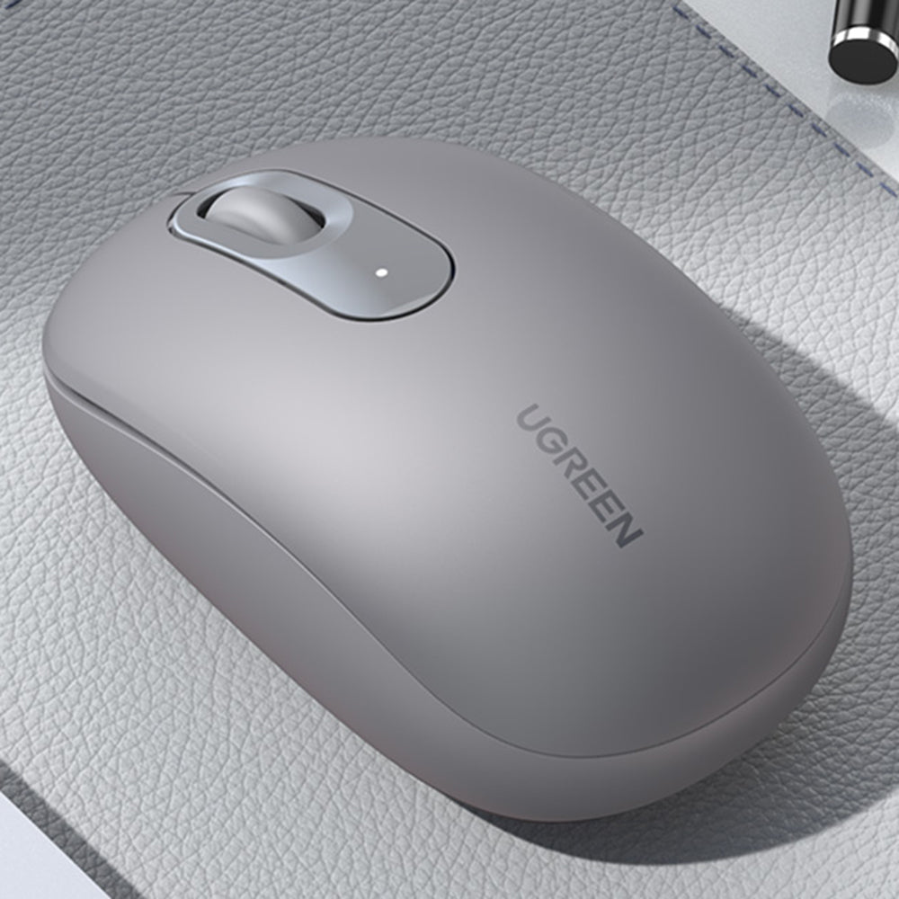 Mouse Wireless UGREEN MU105, 2400DPI, Cinzento