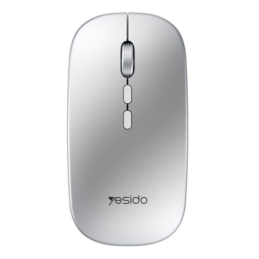 Mouse Wireless Yesido KB15, 800DPI - 1600DPI, Prateado