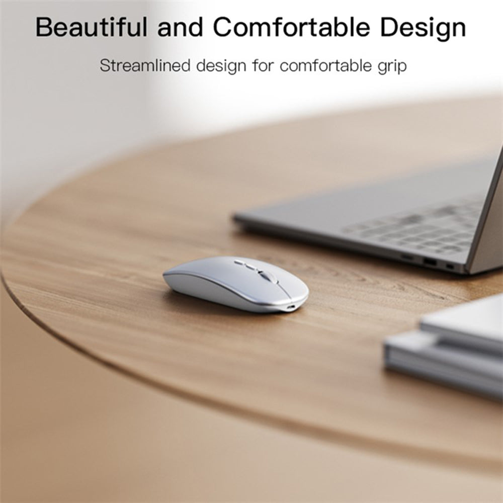 Mouse Wireless Yesido KB15, 800DPI - 1600DPI, Prateado