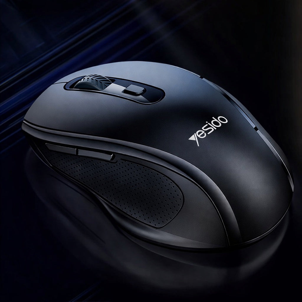 Mouse Wireless Yesido KB45, 800DPI - 1600DPI, Preto