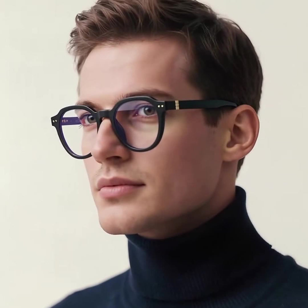 Óculos de Computador Masculinos Techsuit 2228, Anti-Luz Azul, Castanho Claro