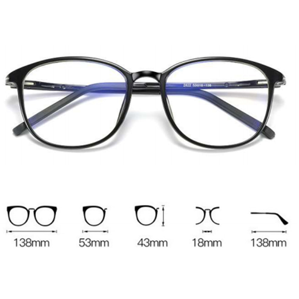Óculos de Computador Femininos Techsuit F2822, Anti-Luz Azul, Azuis