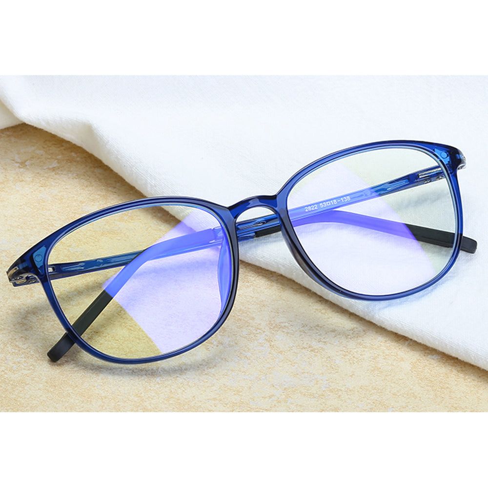 Óculos de Computador Femininos Techsuit F2822, Anti-Luz Azul, Azuis