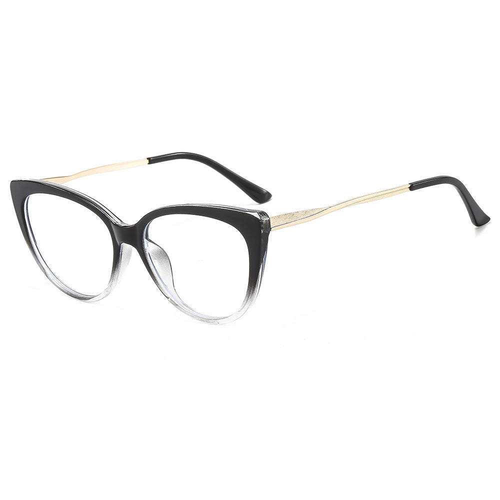 Óculos de Computador Femininos Techsuit F5018-C7, Anti-Luz Azul, Pretos Transparentes